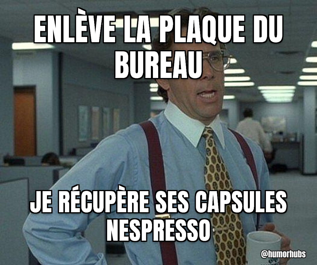 il faudrait enlever cette plaque — ce serait top