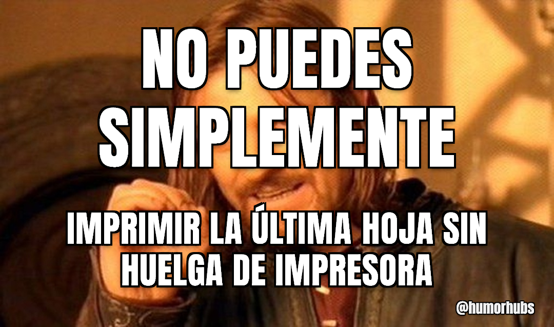 No se puede simplemente — imprimir la última página
