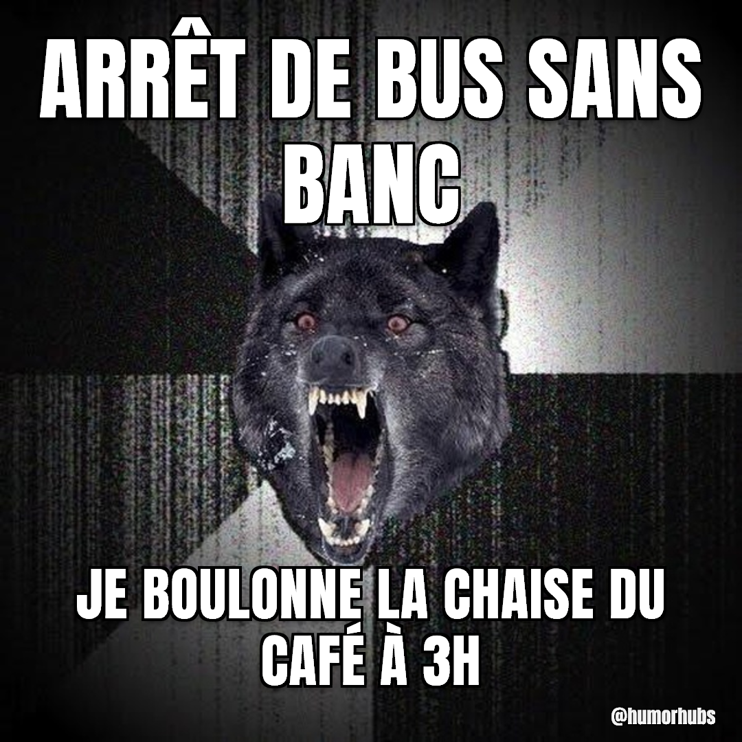 arrêt de bus, sans banc — visser chaise de plage, 3h