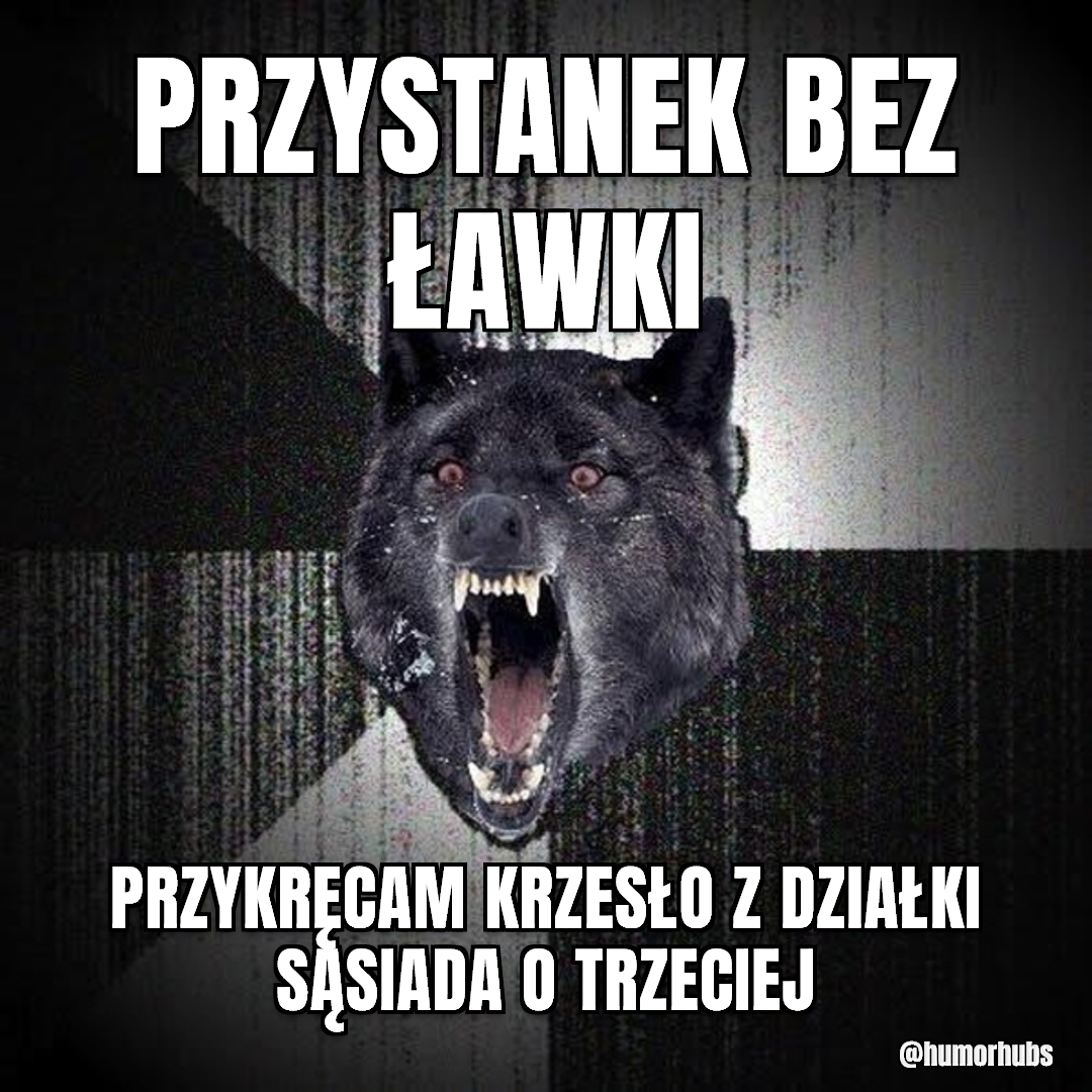 przystanek bez ławki — przykręcić leżak o trzeciej w nocy