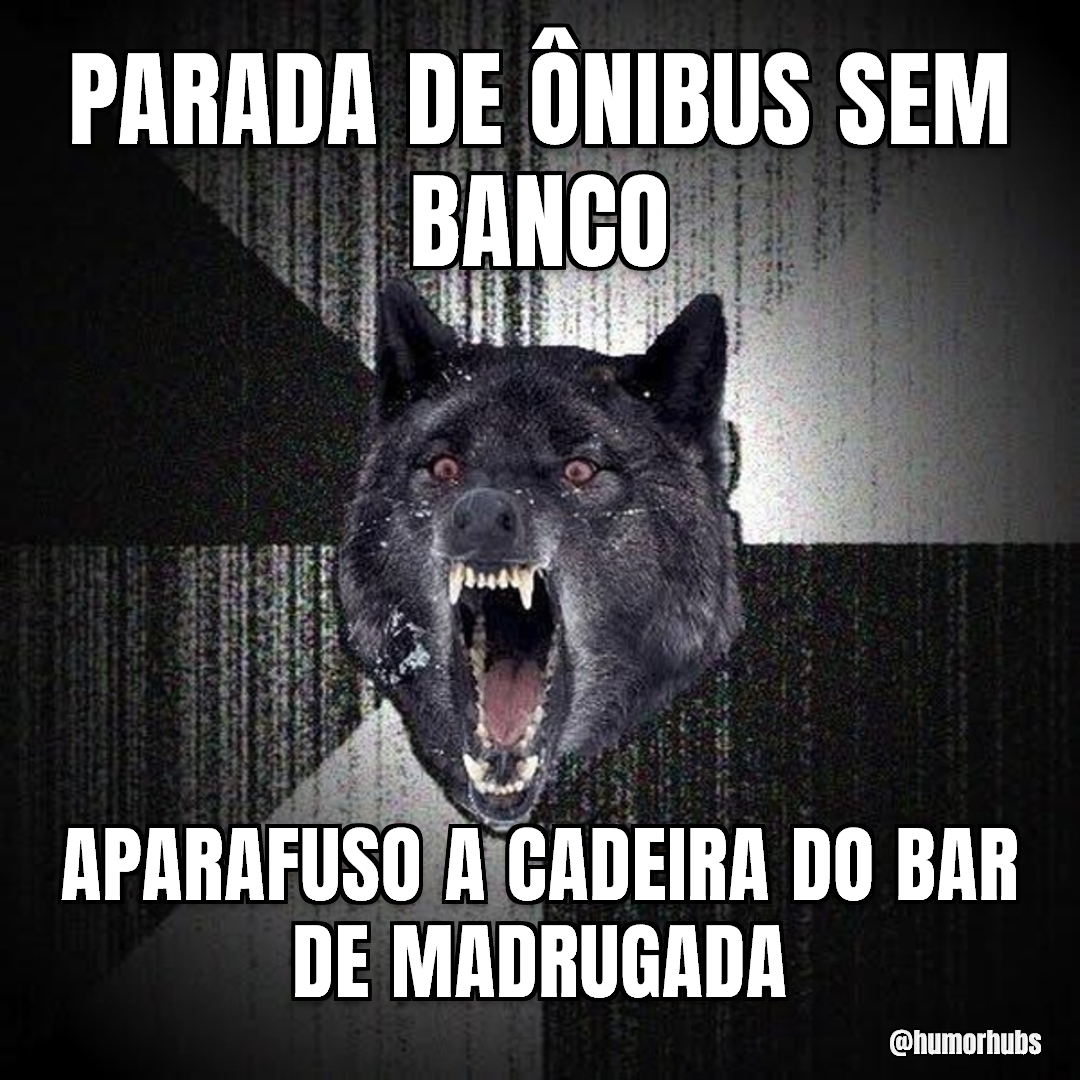 parada de ônibus sem banco — aparafusar cadeira de praia às 3h