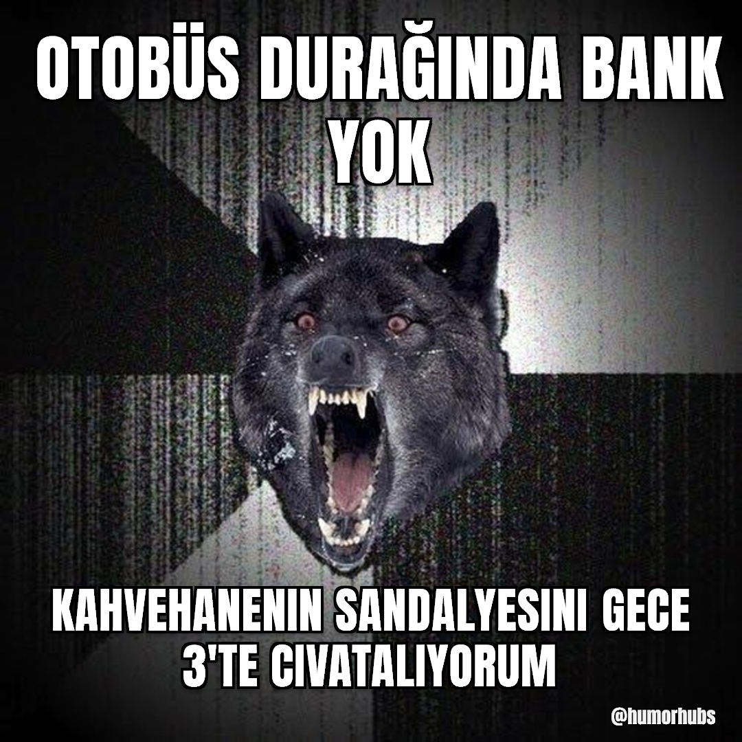 otobüs durağında bank yok — saat 3'te şezlong vidalamak