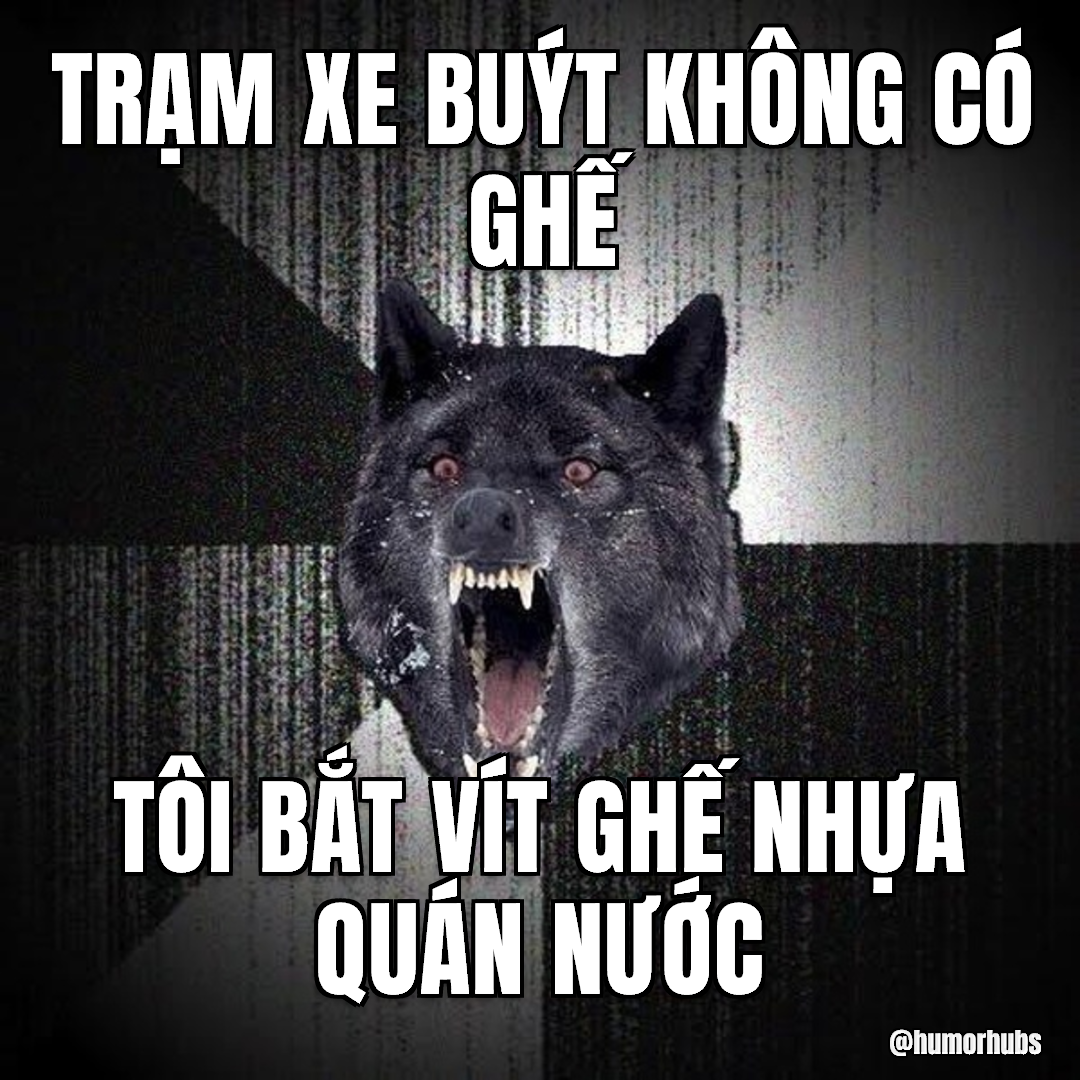 Trạm xe buýt, không ghế — Xích ghế nhựa lúc 3h sáng