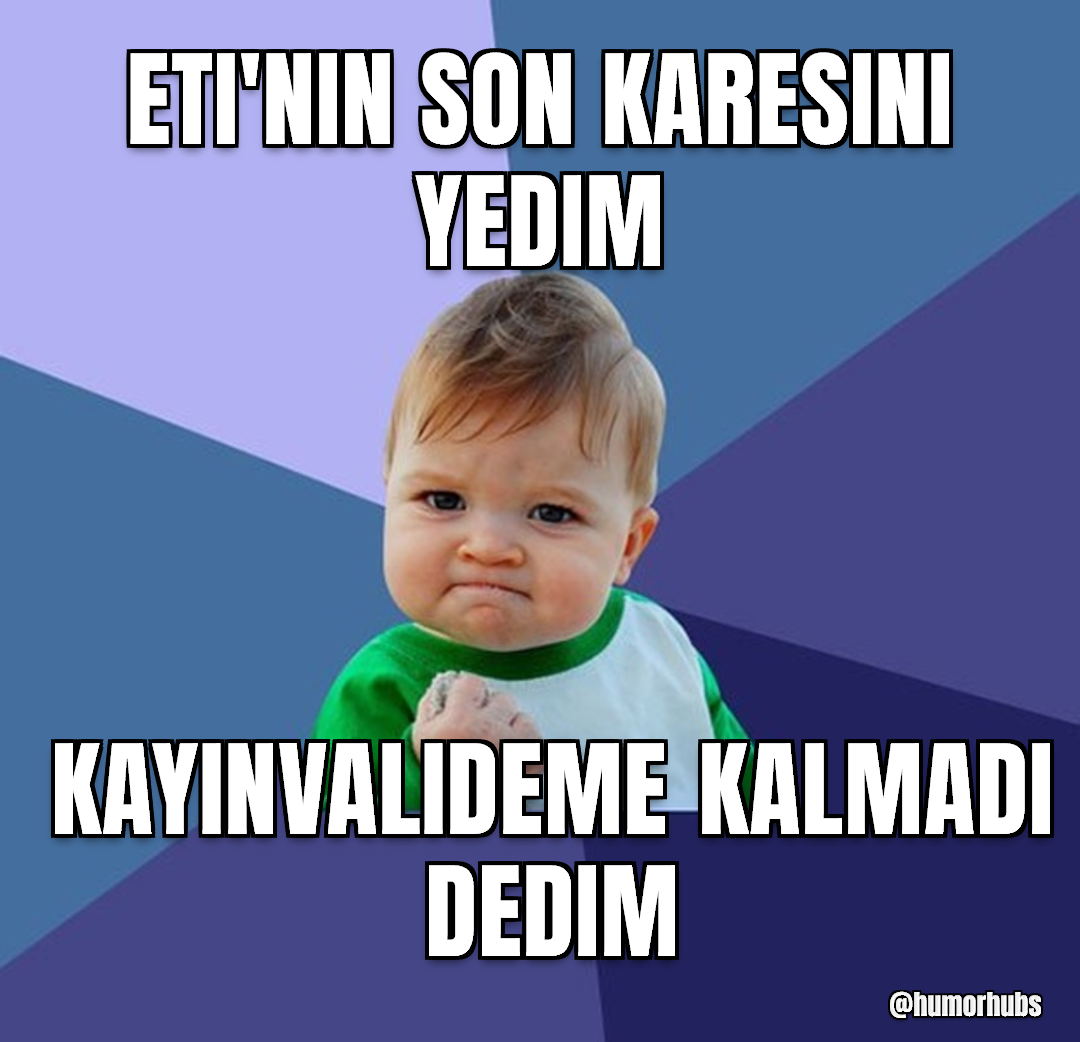 Son kareyi yedim — zaten bittiğini söyledim