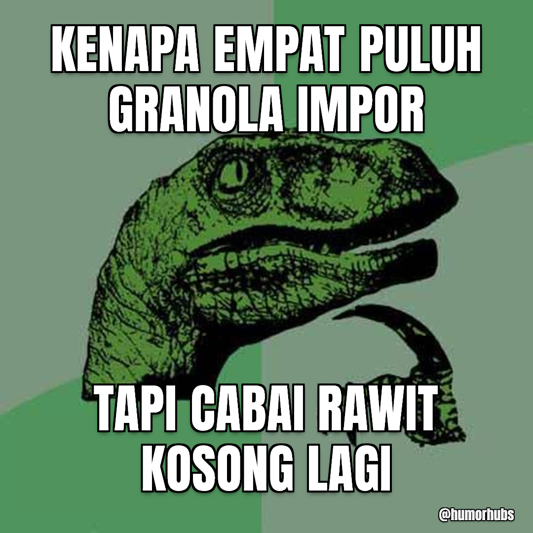 lima belas jenis kecap manis — tapi minyak goreng kosong