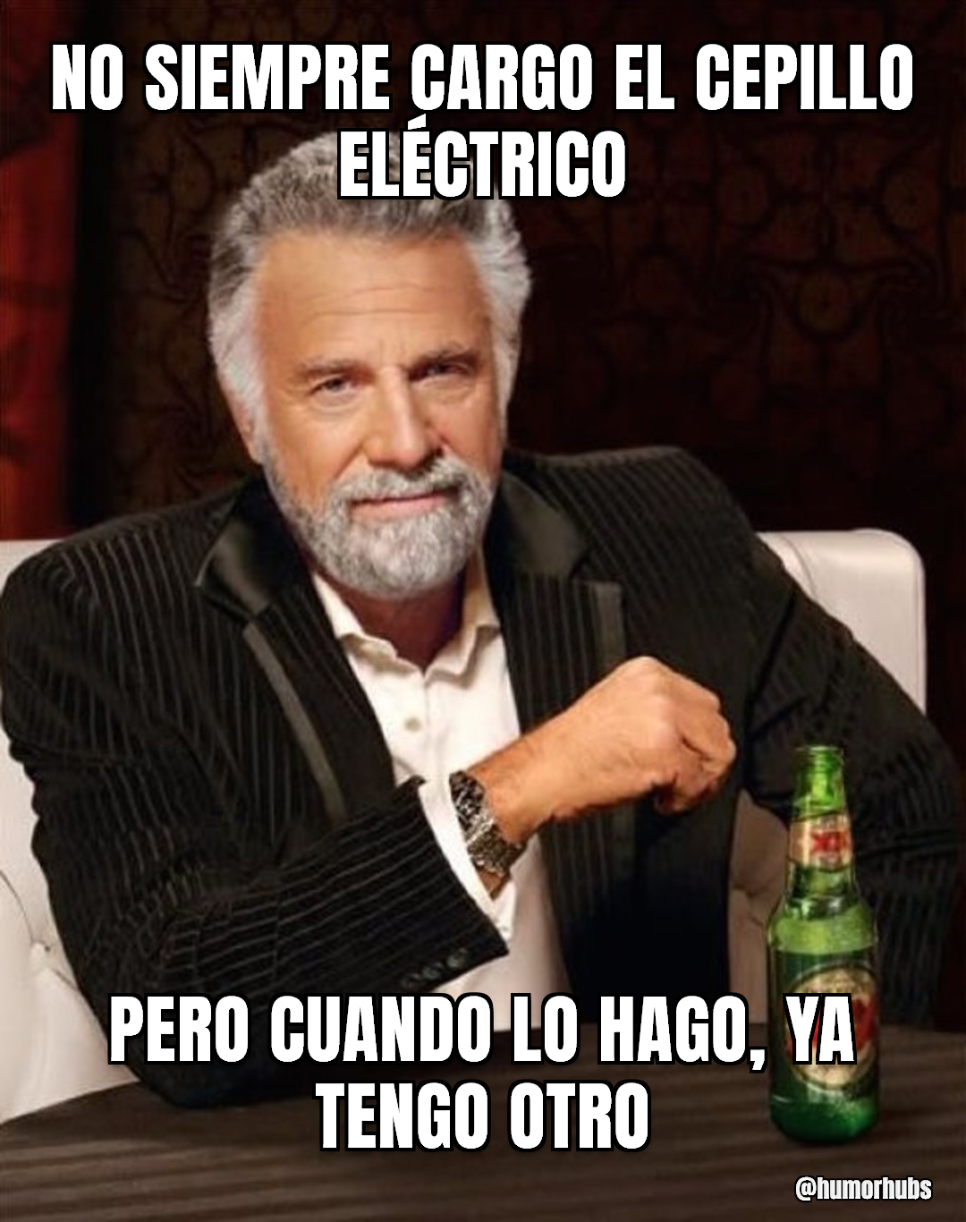 No siempre cargo el cepillo — pero cuando lo hago, es eterno